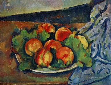 Dish of Peaches Paul Cezanne Oil Paintings